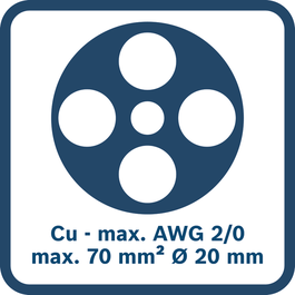 Škarje za kable, največji premer žice, ki jo je mogoče rezati